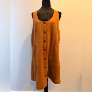 LOFT Brown Suede-Look Dress